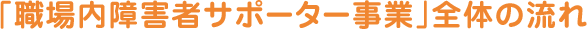 「職場内障害者サポーター事業」全体の流れ